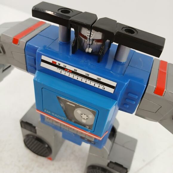VTG Robotic Boombox AM Radio Toy 1984 Transformer Style Cassette Untested - Picture 6 of 9